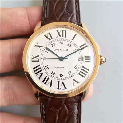 【A8厂出品1:1超A高仿手表】卡地亚RONDE DE CARTIER系列W6701009腕表